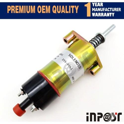 In Stock Fuel Shutoff Solenoid 155-4653 1554653 24V For Caterpillar 3306/E330 3E-7985