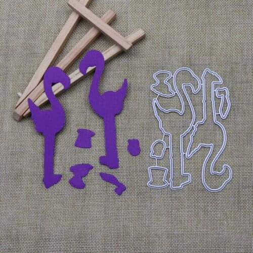 Flamingo Scrapbooking DIY Bird Decorations Paper Craft Production Tool Metal Cutting Dies Template Die Cut