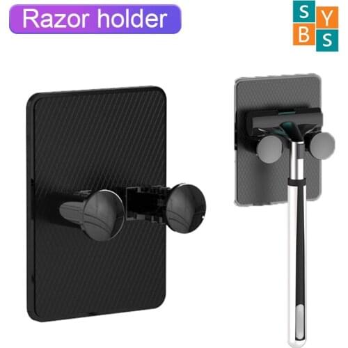 1Pcs Shaving Razor Holder Shower Bathroom Wall Razor Rack Men Shaver Shelf Hanger Kitchen Adhesive Storage Rack Hook Organizer