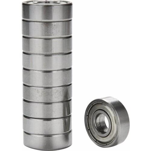 10PCS/lot Stainless Steel Skate Skateboard Wheels Silver Bearings ABEC 7 608ZZ Shafts Bearings Roller Scooter Ball Bearings