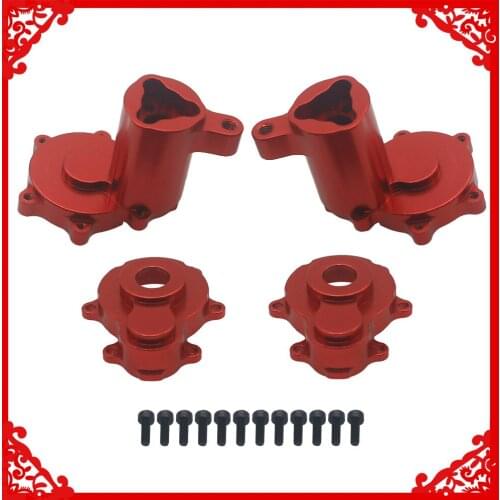 2 pcs/set machined alloy rear outer portal housing set for 1/10 Redcat Gen8 crawler upgraded parts
