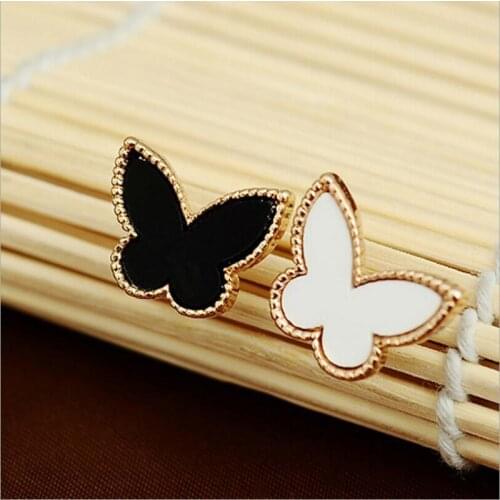 2019 New Fashion Fine Jewelry Delicate Elegant Temperament Butterfly Gold Color Earrings For Women Party Jewelry Best Gifts