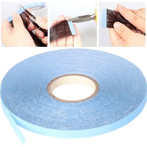 36 Yards Blue Glue Double Sided Lace Strong Front Support Tape Hair Extension Adhesive Wig Support Replacement Not Allergic Tape