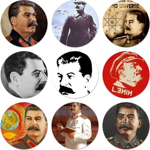 58mm Russian Commander Stalin Badge Brooch Pin Accessories For Clothes Backpack Decoration gift