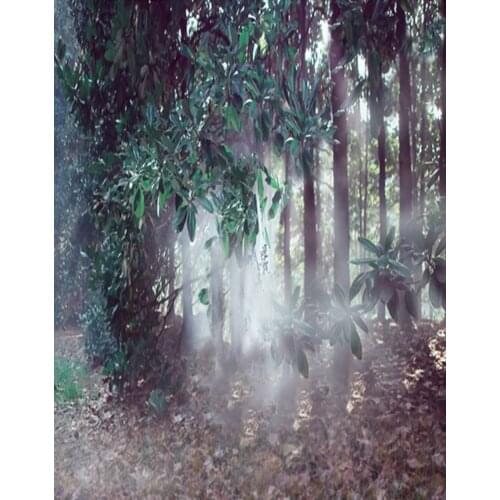 5x7ft Forest Tree Green Leaves Photography Backdrops Photo Props Studio Background