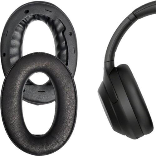 Protein Leather Ear Pads Cushion for Sony WH-1000XM4 Headphone Headset Replacement Earpads Ear Cushions Cover Soft Foam Earmuffs