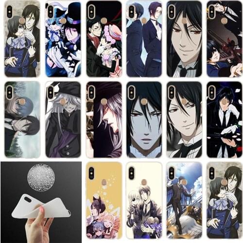 Anime Black Butler Ciel Phantomh Soft Case Cover For Xiaomi Redmi 9a 8a 7a 6pro 6a Note 9 8 7 6 5 Pro 9s 8T Bag