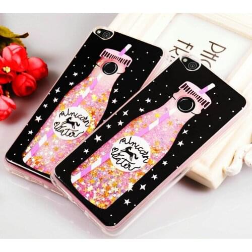 Quicksand Case for Huawei P8 Lite 2017 Cover Liquid Glitter Silicone Case For Cover Huawei P9 Lite 2017 Honor 8 Lite Coque