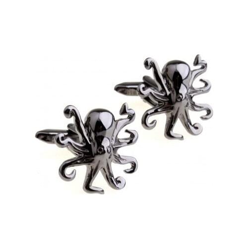 Black Devilfish Cufflink Cuff Link 15 Pairs Wholesale Free Shipping