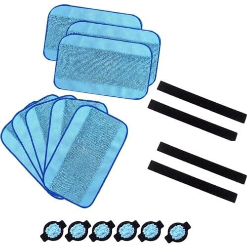 EAS-18 Pcs/Lot Wheel Tire/Mop Cloth/Replacment Water Cap For Irobot Braava 320/380/381/380T/390/390T