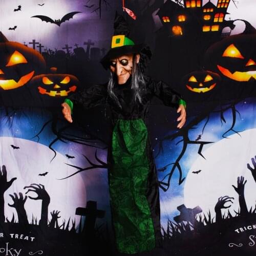 Halloween Witch Ghost Halloween Decoration Door Porch Tree Decoration Props Crashed Witch - Outdoor Halloween Decorations