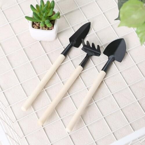 Multifunctional gardening tools 3-piece shovel, rake, spade, flower planting, pot planting, succulent plant planting, scarifier