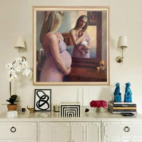 Mother Love Mother And Child Paintings Wall Art Post And Prints Art Canvas Painting Wall Pictures For Living Room Decoration