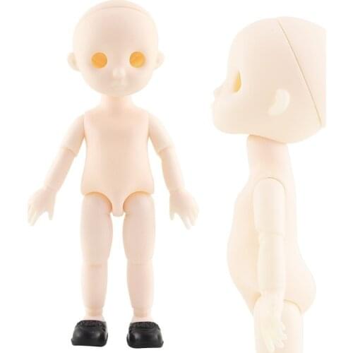 New 16cm BJD Doll Movable Neck Removable Head 13 Movable Jointed Doll Without Makeup for Girls Toys Nude Body Fashion Gift