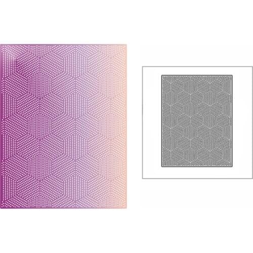 New Dotted Honeycomb Background Plate 2021 Metal Cutting Dies for DIY Scrapbooking and Card Making Embossing Craft No Stamps