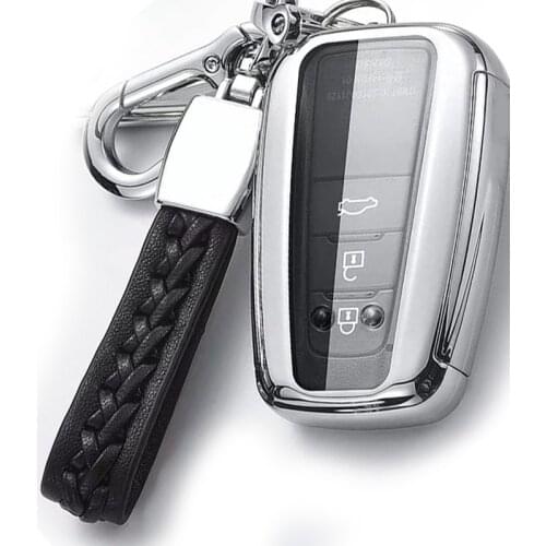 Car Key Cover for toyota Case Covers Protection For Toyota Prius Camry Corolla C-HR CHR RAV4 Prado 2018 Keychain Ring Keyring
