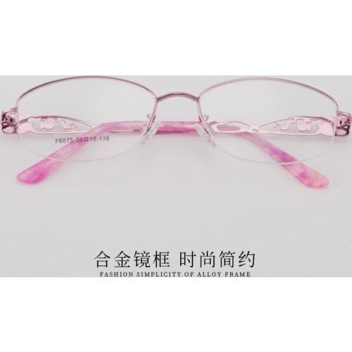 New womens eyeglass frame high-end metal ultra-light lady elegant eyeglass frame with close vision goggles