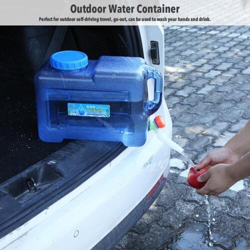 Outdoor Water Container Carboy With Spigot Portable Water Storage Carrier Jug Canteen For Cars Camping Hiking Emergency