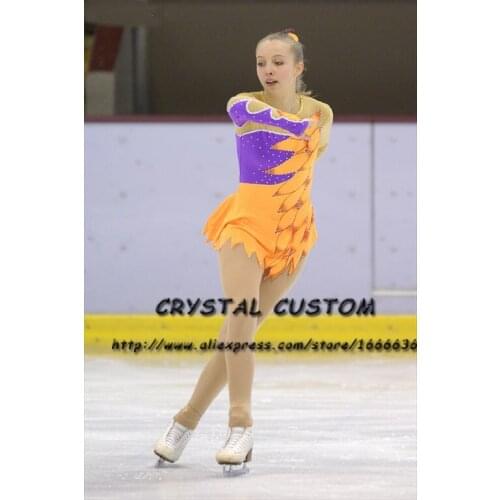 Figure Skating Dresses For Girls Graceful New Brand Custom Ice Skating Dresses For Competition DR4432