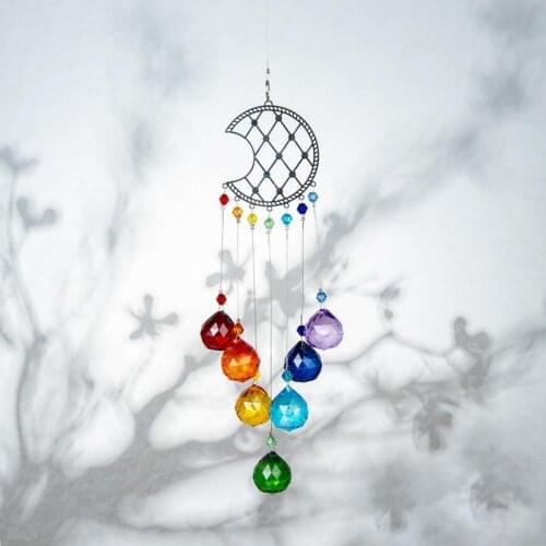 Hanging Dreamcatcher Ball Moon Pendant Home Wall Ornament Bedroom Decor Gift