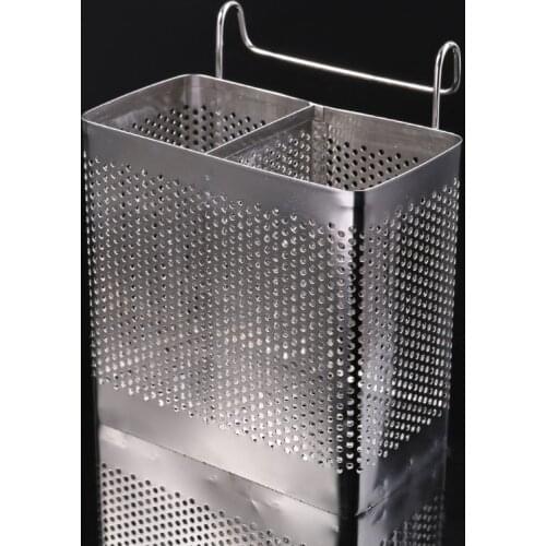 Kitchen Hanging Stainless Steel Spoons Chopsticks Fork Cutlery Holder Organizer Rack Drainer Storage 37MF