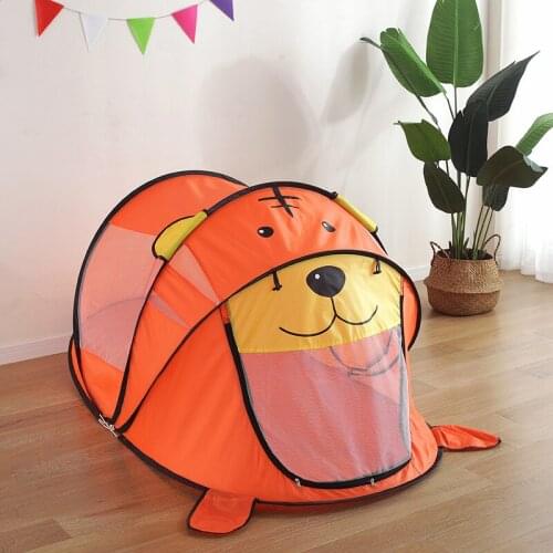 Portable Pig Tiger Bear kids' Tent Cartoon Animal Children Game Play House Outdoors Pop Up Toy Teepee Indoor Baby Ball Pit Pool