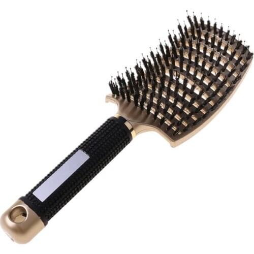 M7DF Salon Professional Bristle & Nylon Hairbrush Scalp Massage Comb Wet Hair Brush