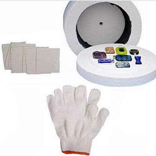 Cheapest 3pcs Large Kiln kits-1 Large Microwave Kiln 1 Pair of Gloves and 10 Sheets of Kiln Paper