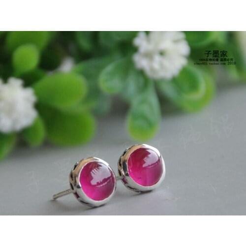925 sterling silver earrings are small round special offer