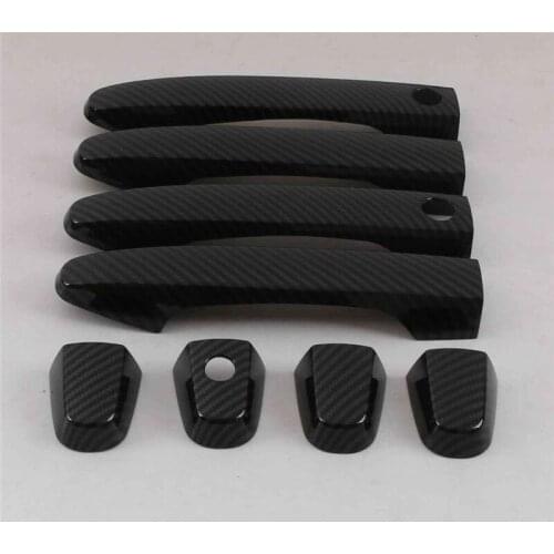 Car-styling ABS Carbon fiber pattern Door Handle Cover Door Handle Bowl Trim for Honda CR-V CR V 2012-2016