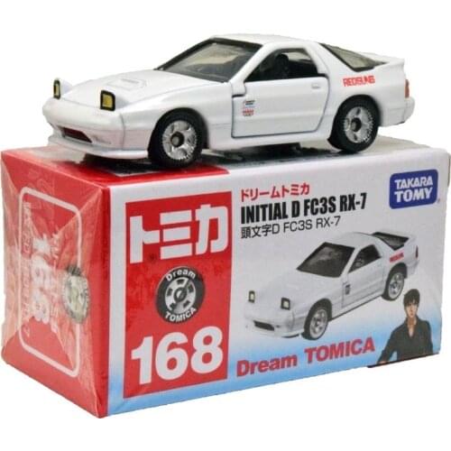 TAKARA TOMY Diecasts & Toy Vehicles Initial D FC3S RX-7 Genuine White Alloy Car Diecast Model Car Toys for Children Kids Gift