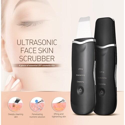 Ultrasonic Face Cleaning Skin Scrubber Cleanser Facial Lifting Therapy SPA Ultrasound Peeling Cleasing Machine