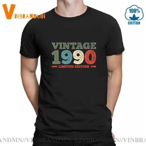 Vintage 1990 Limited Edition T shirts Youth Retro Born in 1990 T-shirts Husband Gift Idea T-shirt Made in 1990 Tshirt