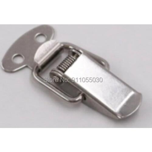Cabinet Box Locks Spring Loaded Latch Catch Toggle 45*16mm Iron Hasps For Sliding Door Window Furniture Hardware