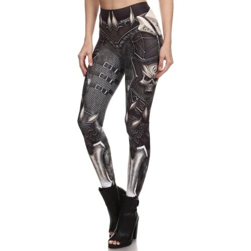 Girl Women Leggings Trousers High Waist Push Up Legging Workout Fitness Pants Clothes Gothic Goth Printed Leggings