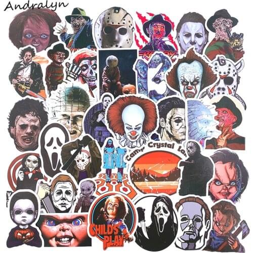 10/50Pcs Horror Graffiti Stickers For Car Laptop Luggage Motorcycle Phone Skateboard Anime Toy Car Diary Pegatinas