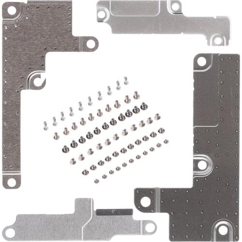 10set For iPhone 7 8 Plus LCD Display Metal Plate Bracket Holder +Battery Metal Cover Plate Holder With Screws Accessories Kit