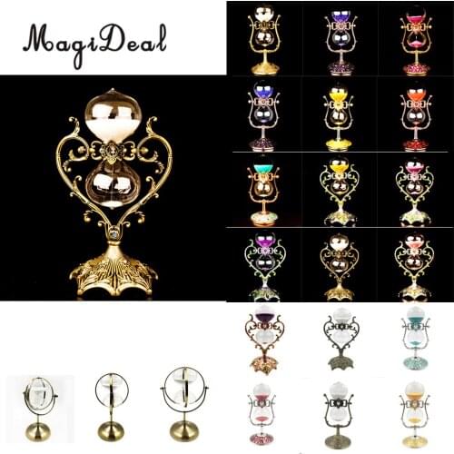 15/30/60 Minutes Luxury Metal Hourglass 360 Rotating Sand Timer Home Decoration - #2