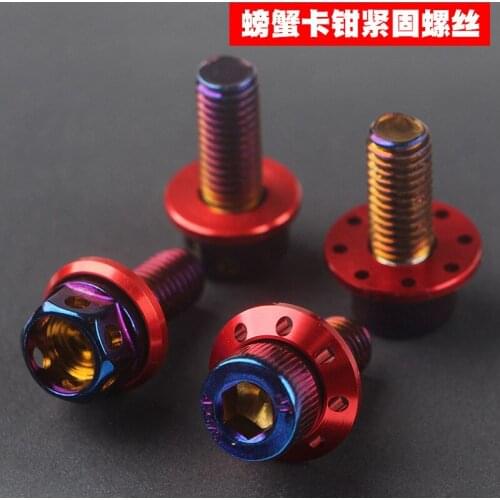 2pcs Motorcycle Brake Caliper Fixing Screws Bolts M8 * 20mm With Gaskets