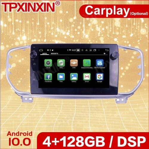 Wireless Carplay Car Android10.0 Stereo Receiver For Kia KX5 2016 2017 2018 GPS Radio Audio Recorder Head Unit Player IPS Screen