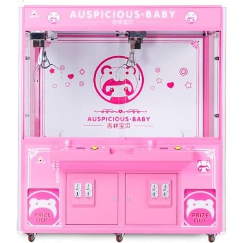 Baby bear toy crane machine, rubik crane machine Coin Operated icecream claw crane machine