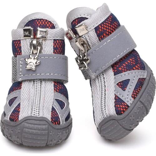 Breathable Mesh Pet Dog Shoes Outdoor Dog Sneakers Non-slip Dog Boots for Small Medium Large Dogs