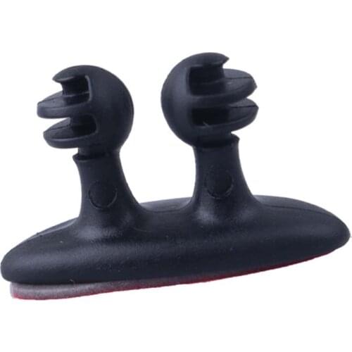 Elistooop 8Pcs/Lot Adhesive Car Cable Clips Cable Winder Tie Fixer Organizer Holder Desk Wall Cable Wire Clips Cord Tie Drop