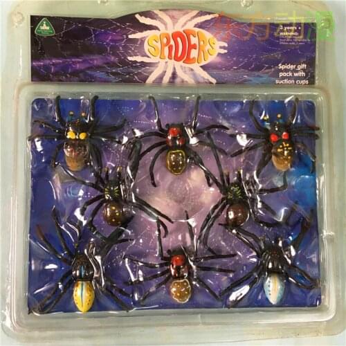 Pvc figure 8 spiders early education cognitive aids toys with suction cups