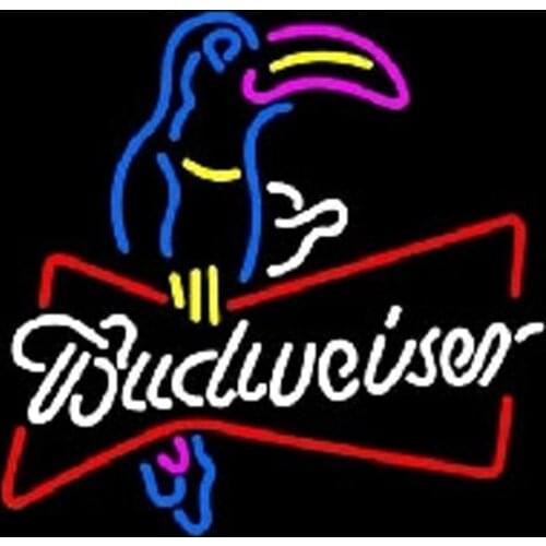 Neon Sign SL Budweise Bird Neon Bulbs Sign Beer Bar Pub Store Display Real Glass Tube handcraft Publicidad board letter sign
