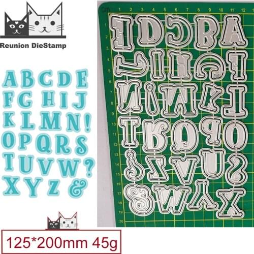 26 Pcs/Set Uppercase Letters Metal Cutting Dies Decorative Scrapbooking Steel Craft Die Cut Embossing Paper Cards Stencils