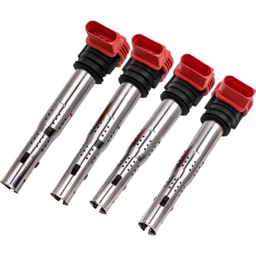 06E 905 115E 4PCS Ignition Coil PACKS for Audi A4 A5 A6 A8 Q7 R8 VW Golf MK5 Scirocco For Skoda Octavia RS 2003-2013 2.0 TFSI