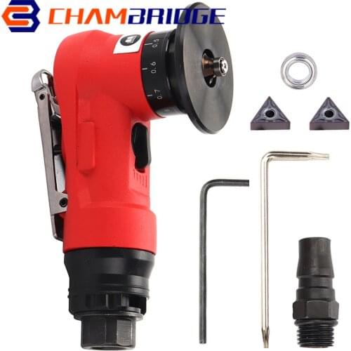 Mini Pneumatic Chamfering Machine 45 Degree Arc Hand-Held Metal Trimming Machine Pneumatic Air Die Grinder Angle Cutting Tool