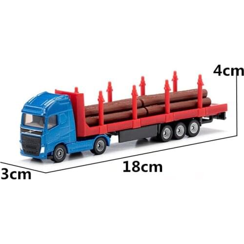 1:87 exquisite alloy wood transport truck model,engineering transport truck toy,display and collection gifts,free shipping
