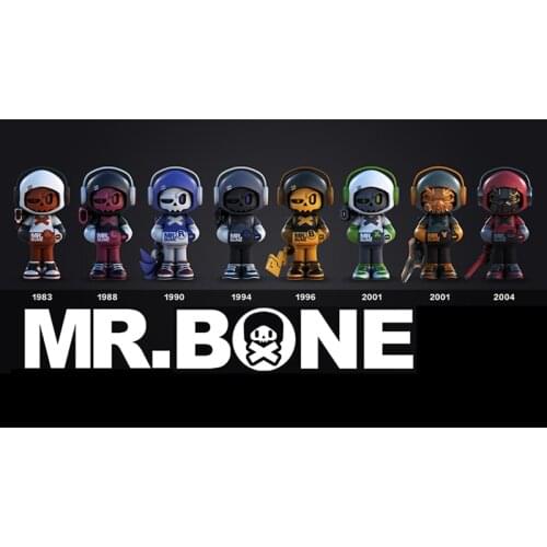 Original Blind Box Game Man Mr. Bone Anime Guess Bag Surprise Box Action Figure Cartoon Model Gift Toys Collection